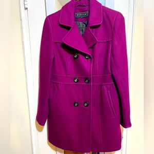 Burgundy/Purple Pea Coat